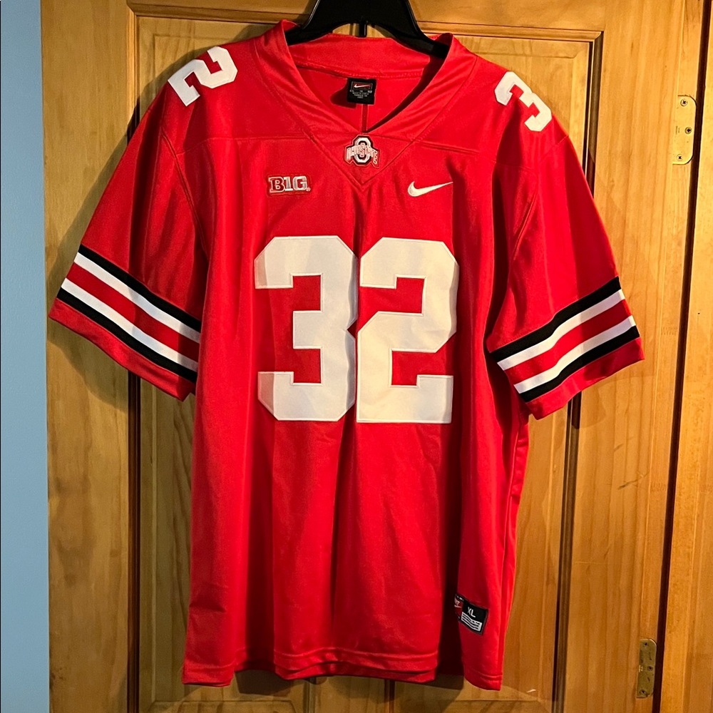 Nike Scarlet Football Jersey with Number 32